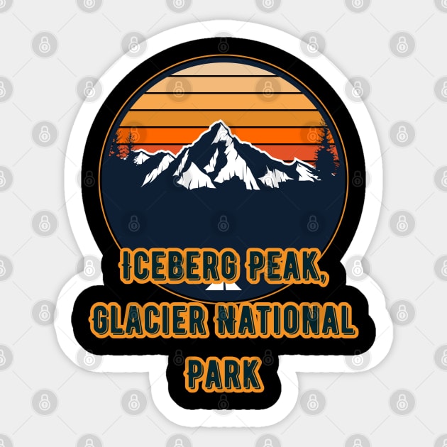 Iceberg Peak, Glacier National Park Sticker by Canada Cities